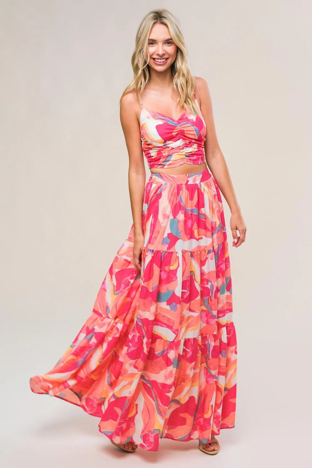 Romantically Speaking Woven Top and Skirt Set sold by Zulily product image thumbnail 4