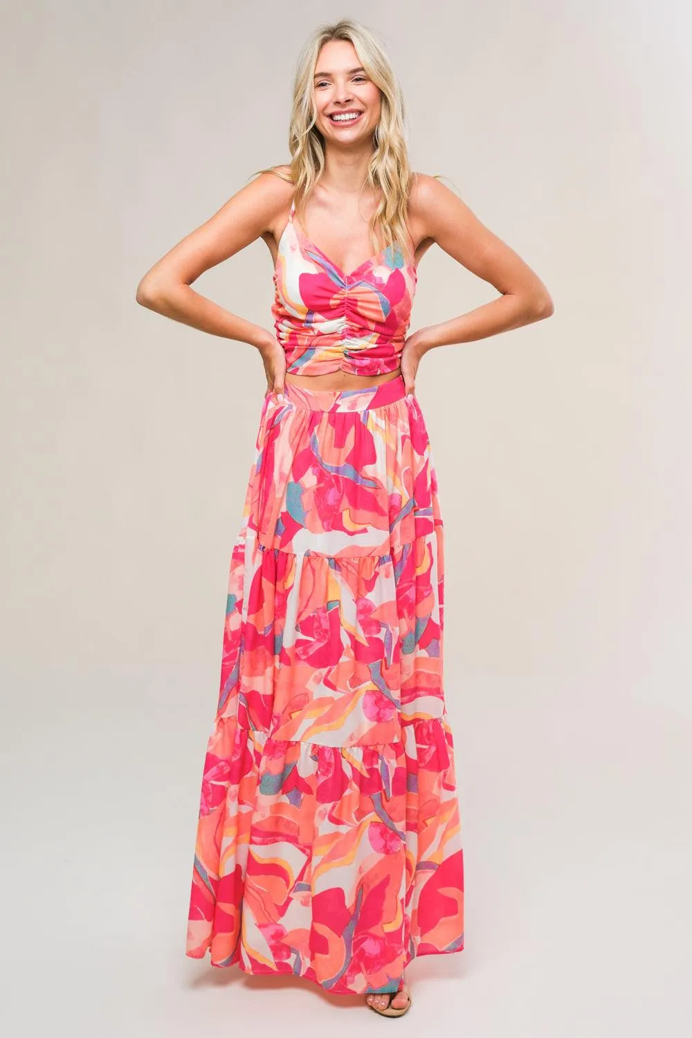 Romantically Speaking Woven Top and Skirt Set sold by Zulily