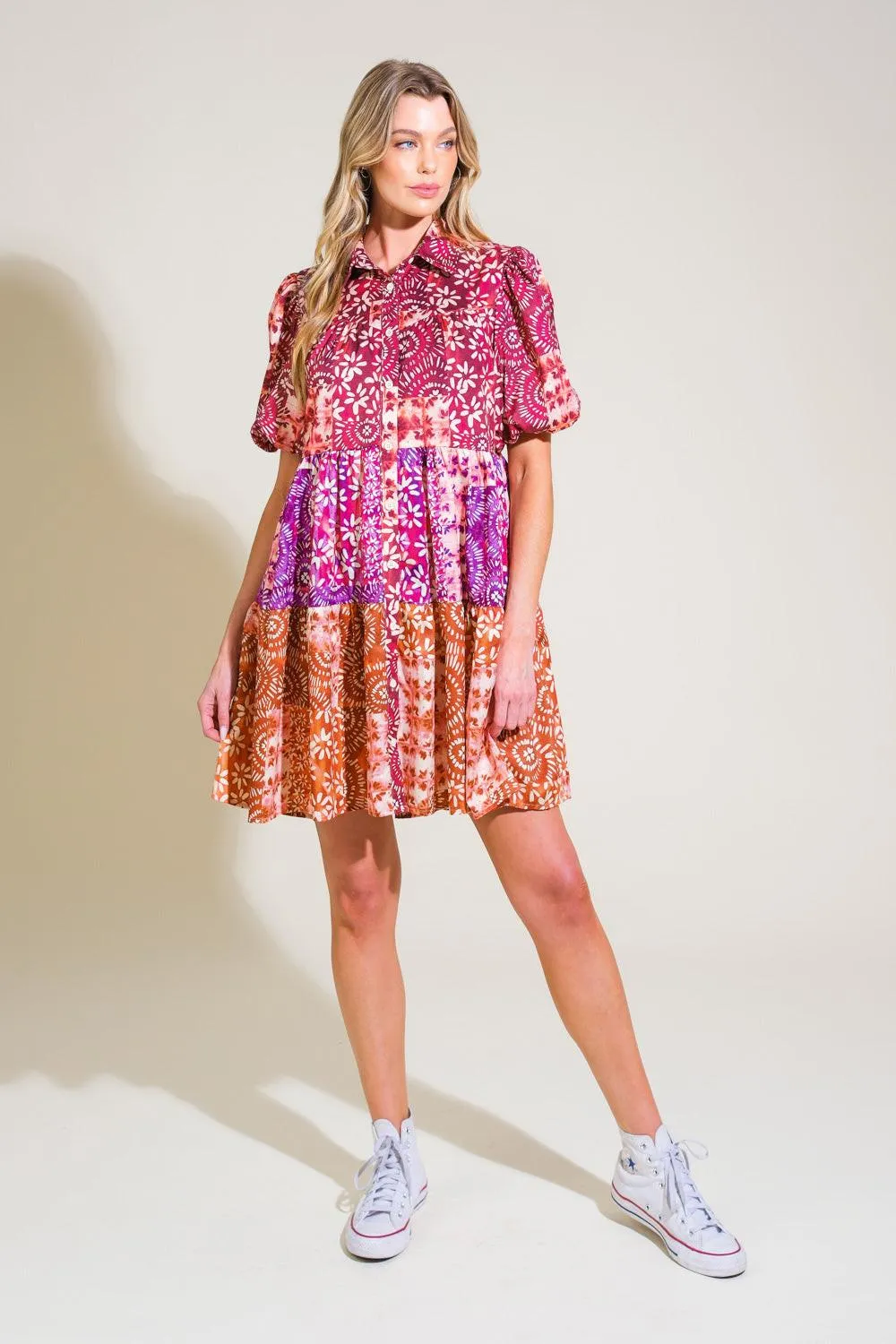 Keep it Interesting Woven Mini Dress sold by Zulily product image thumbnail 3