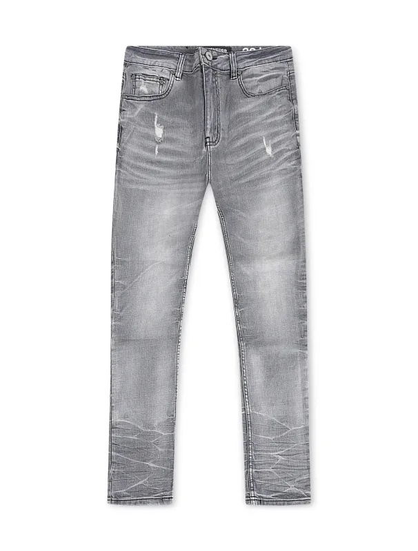 Serenede Titan Slim Fit Jeans - Grey made by Zulily