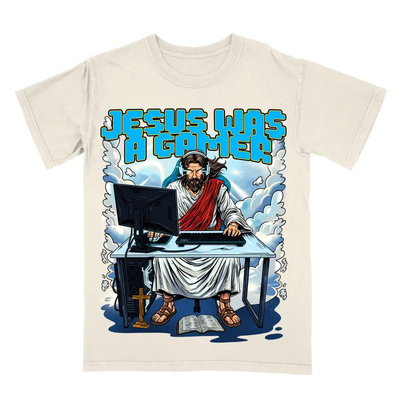 Jesus Was A Gamer Gaming Limited Edition Christian Gaming Graphic T-Shirt made by Zulily