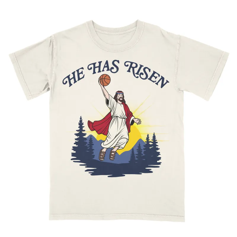 Jesus Has Risen Limited Edition Christian Basketball Graphic T-Shirt made by Zulily