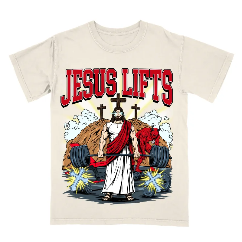 Jesus Lifts Limited Edition Christian Graphic T-Shirt made by Zulily
