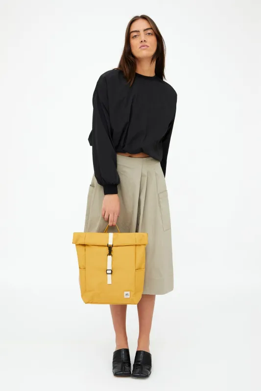 Roll Mini Backpack Mustard made by Zulily