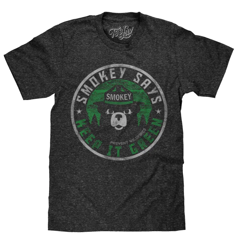 Smokey Says "Keep it Green, Prevent Wildfires" T-Shirt - Gray made by Zulily