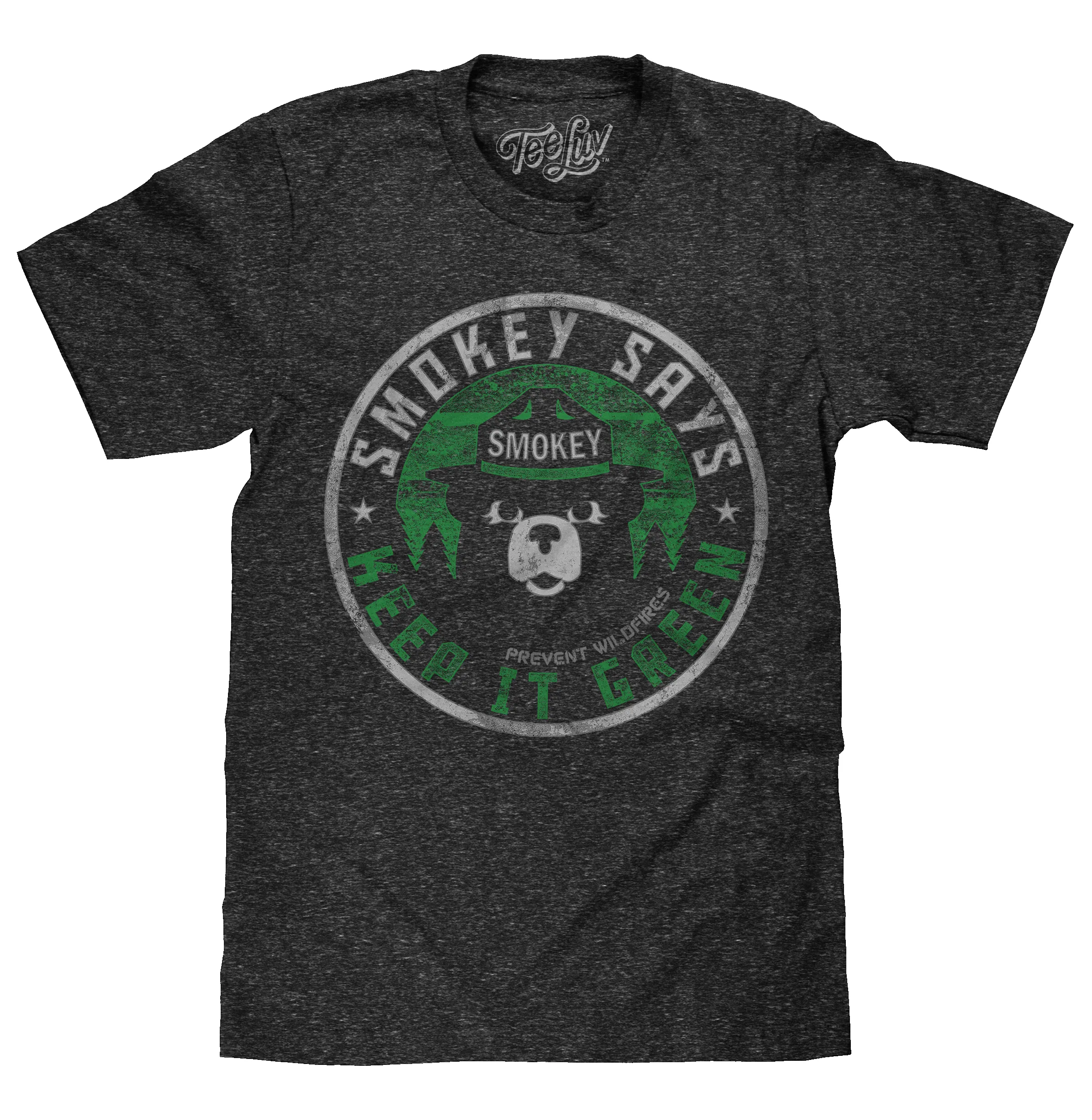 Smokey Says "Keep it Green, Prevent Wildfires" T-Shirt - Gray sold by Zulily