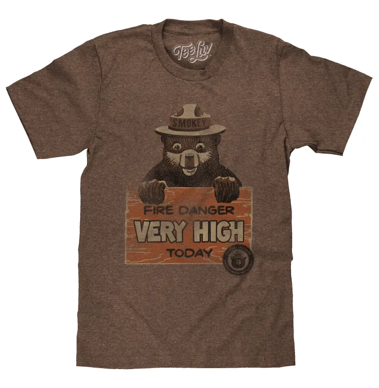 Smokey Fire Danger Very High T-Shirt - Brown made by Zulily