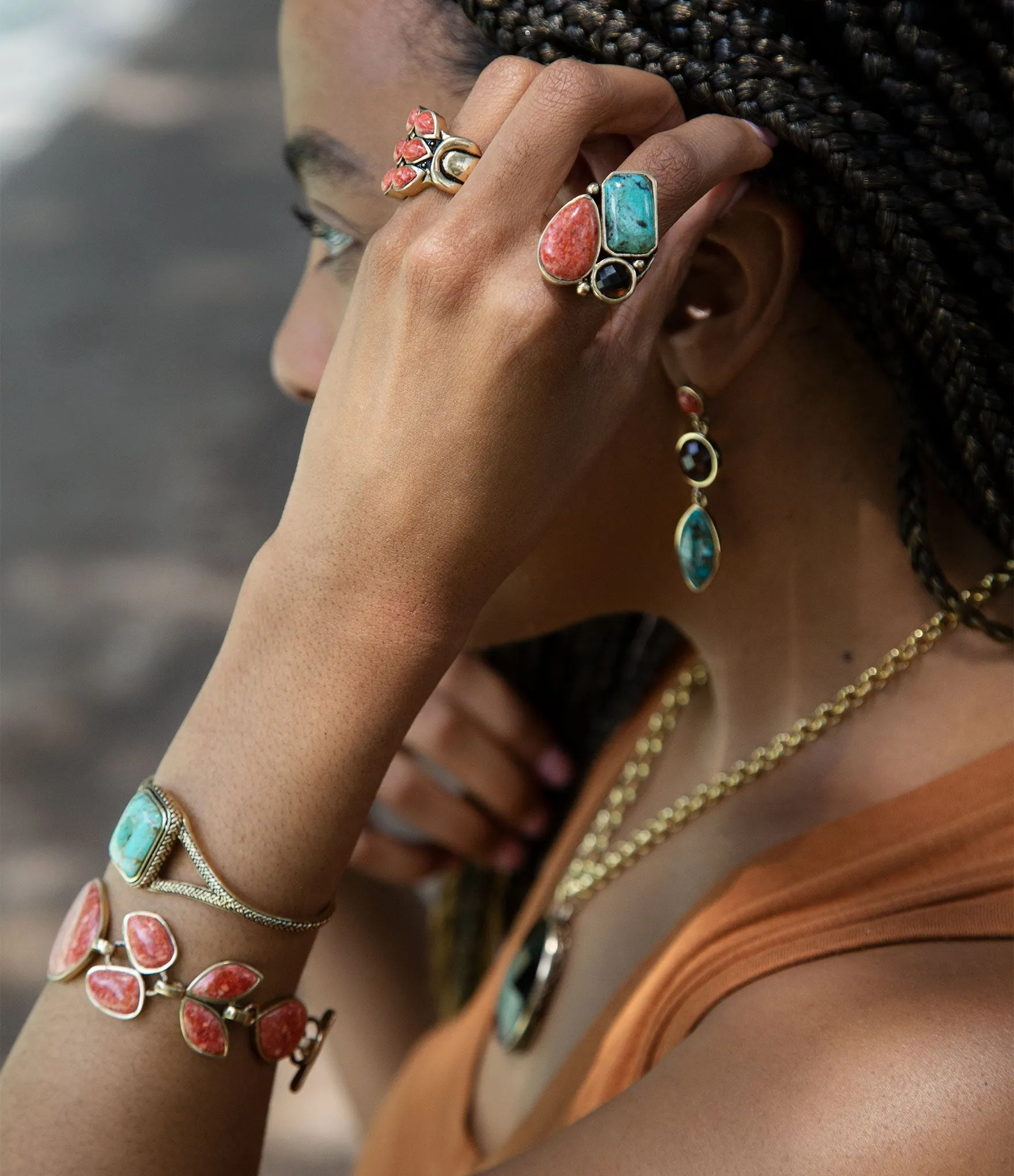 Credence Genuine Turquoise Cuff Bracelet sold by Zulily product image thumbnail 2