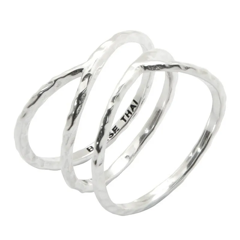Criss Cross Sterling Silver Ring made by Zulily