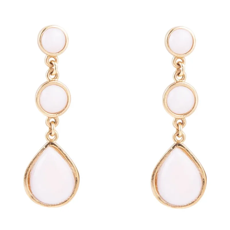 Drops of Pink Opal Earrings made by Zulily