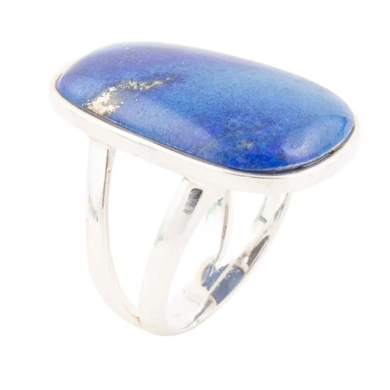 High Class Blue Lapis Sterling Silver Ring made by Zulily