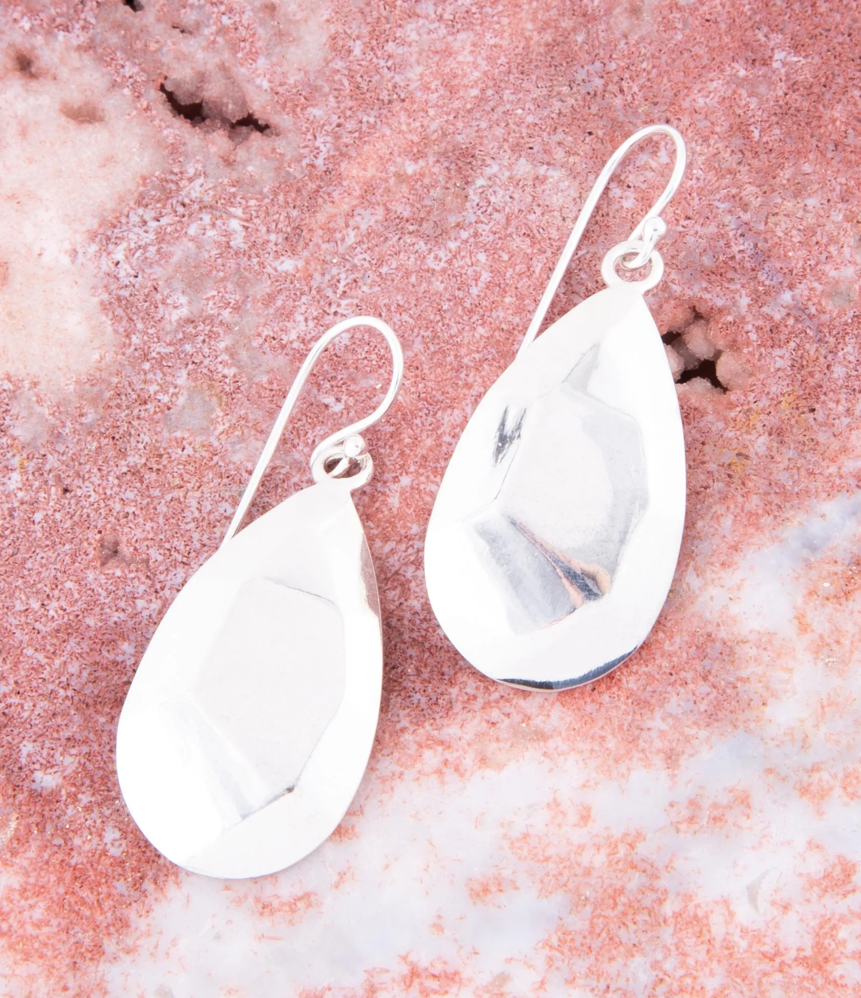 Faceted Sterling Silver Drop Earrings sold by Zulily product image thumbnail 3
