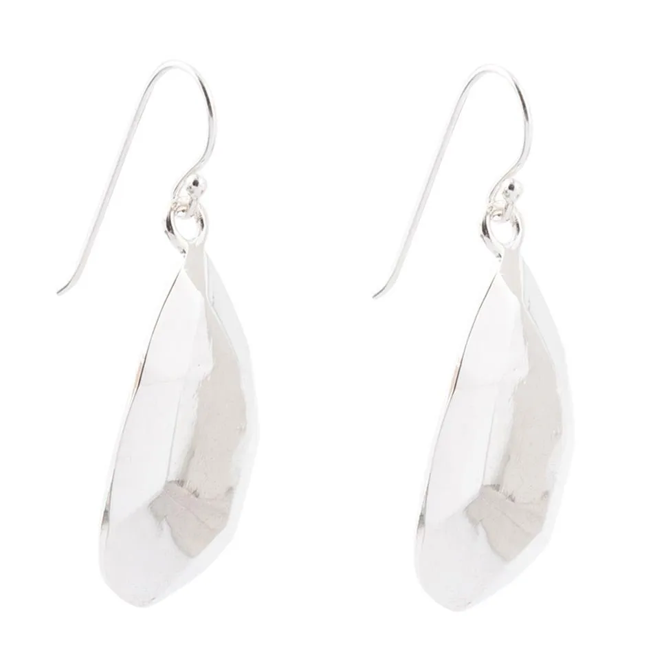 Faceted Sterling Silver Drop Earrings sold by Zulily product image thumbnail 4
