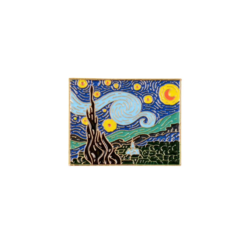 Starry Night Pin Brooch made by Zulily