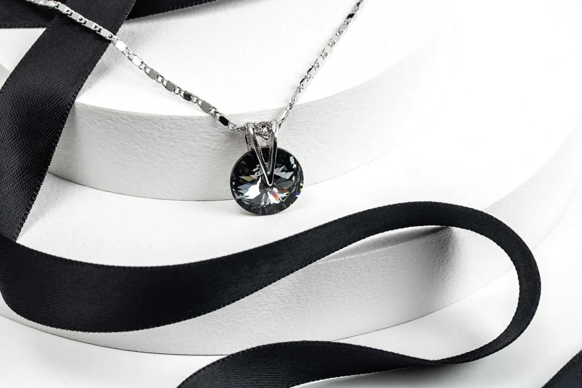Silvernight Swarovski Crystal Necklace – Crystal Rivoli Pendant Necklace By callura made by Zulily