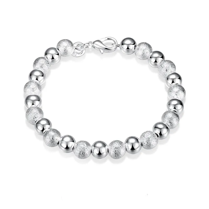 Satin & Ball Accent Bracelet in Sterling Silver Filled made by Zulily