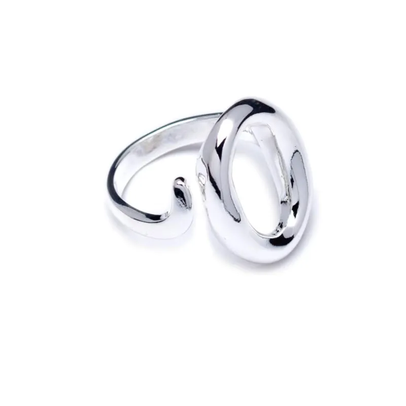 Adjustable Oval Ring in Sterling Silver Filled made by Zulily