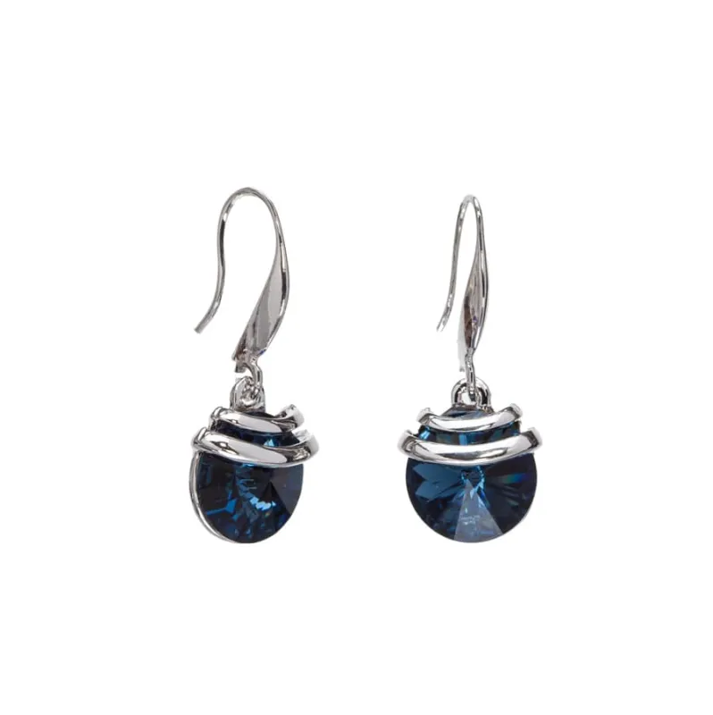 Silver Montana Swarovski Crystal Earrings – Spring Drop Crystal Earrings By callura made by Zulily