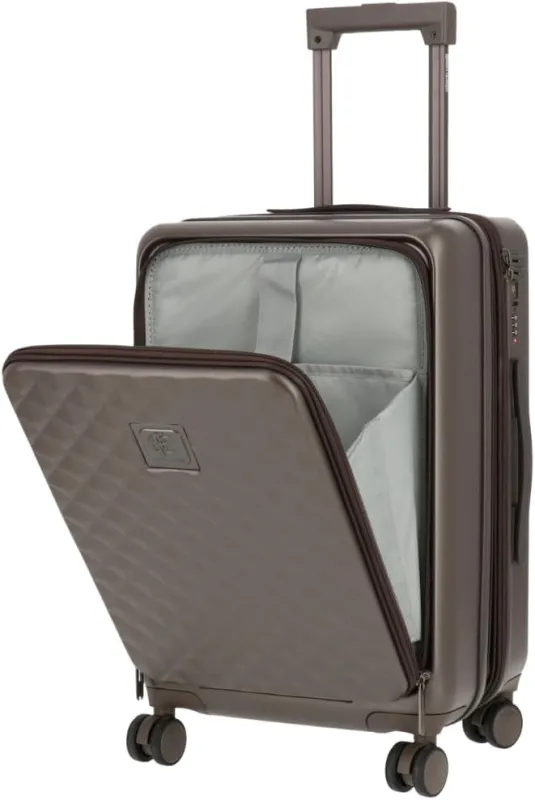 ROBERTO CAVALLI 20-Inch Luxury Carry-On Luggage – Hardshell Spinner Suitcase with Front Laptop Compartment, TSA Lock & Expandable Design made by Roberto Cavalli