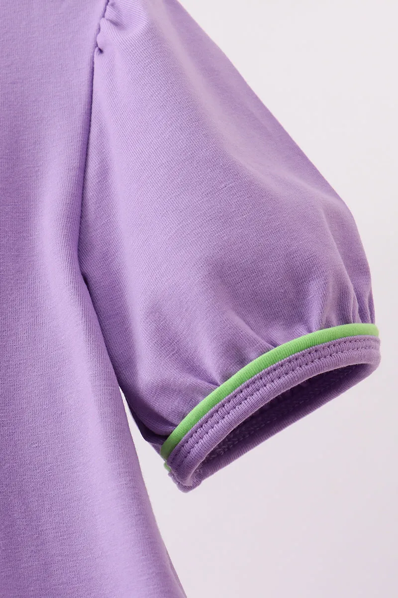 Purple witch applique dress sold by Zulily product image thumbnail 4