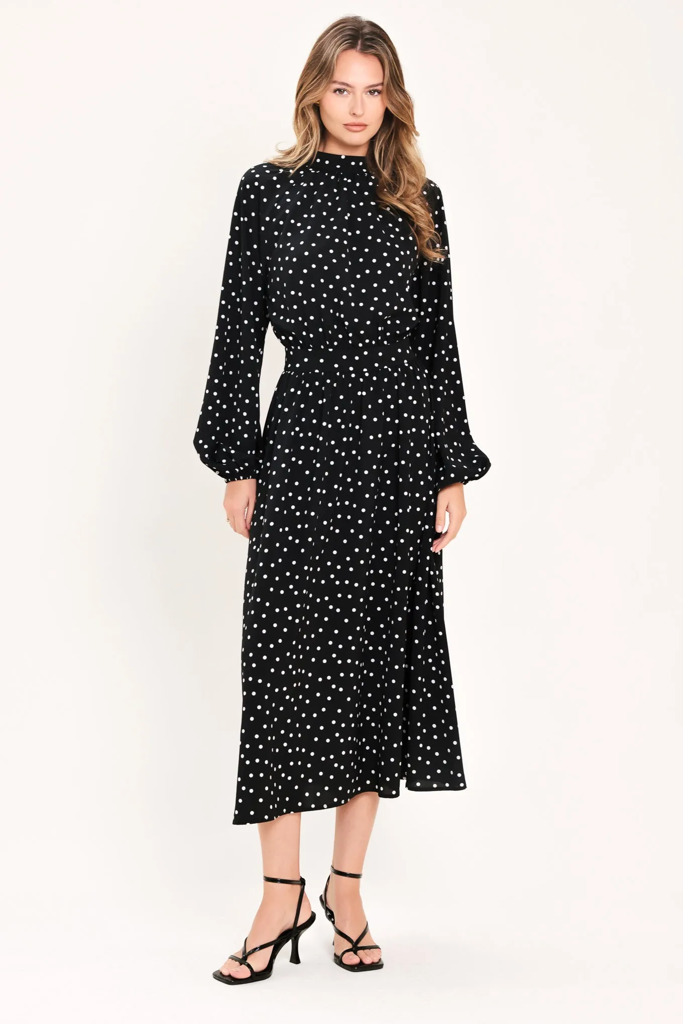 Midnight Sprinkle Waltz Woven Midi Dress sold by Zulily product image thumbnail 3