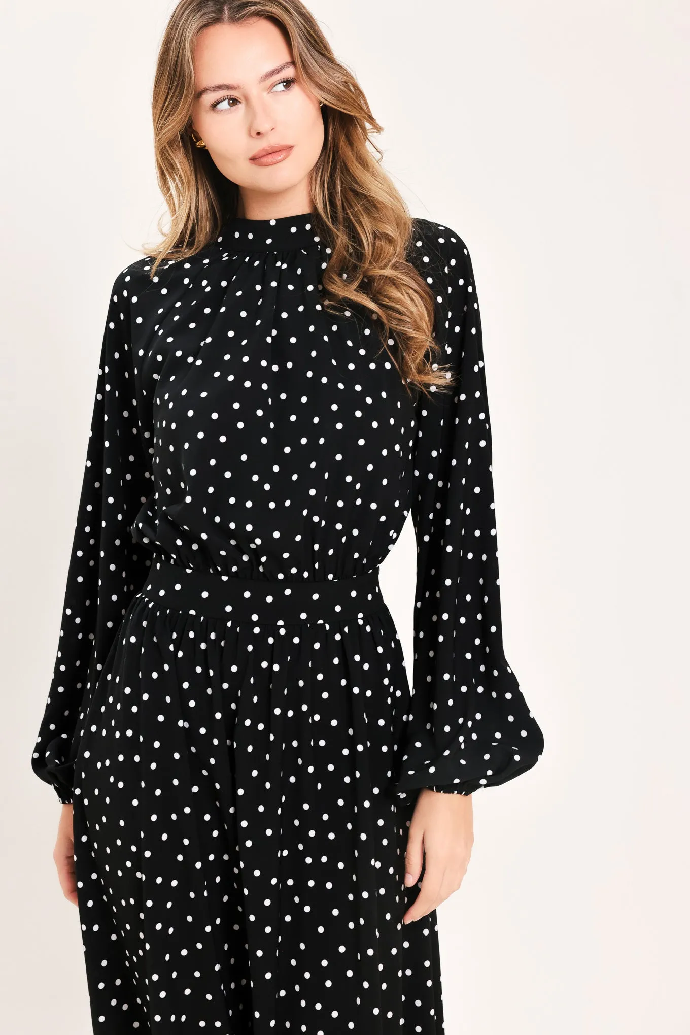 Midnight Sprinkle Waltz Woven Midi Dress sold by Zulily product image thumbnail 2
