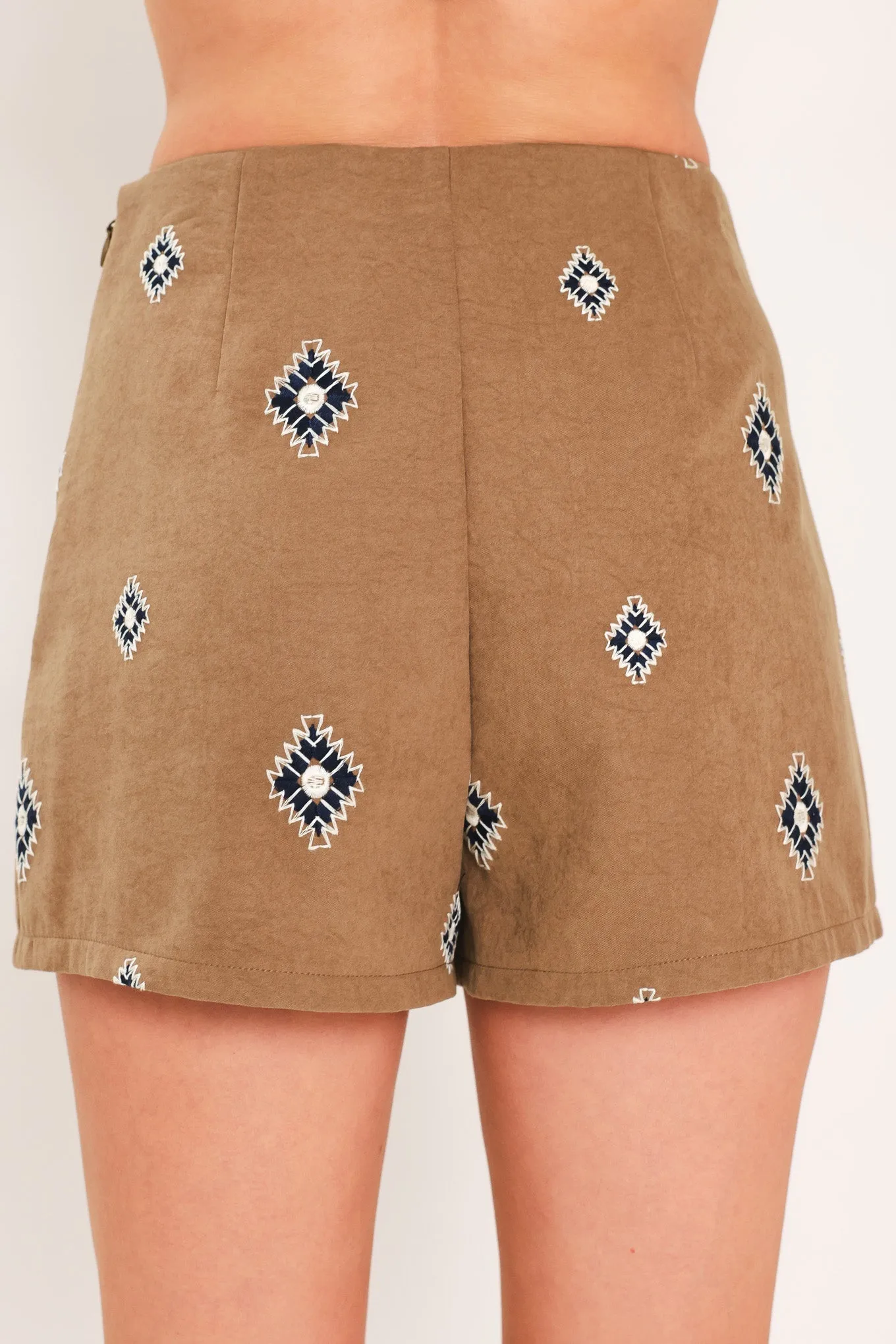 Canyon Motif Flirt Faux Suede Skort sold by Zulily product image thumbnail 2
