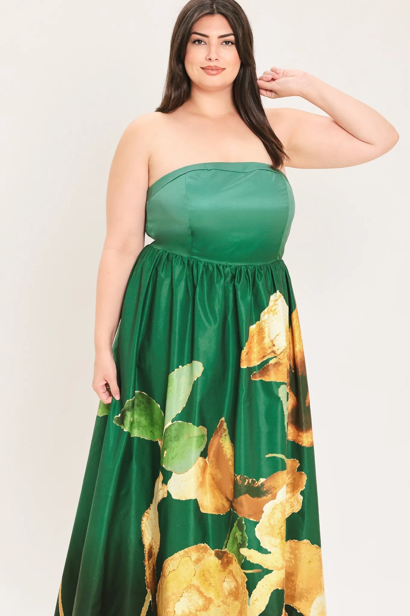 Bronze Blossom Muse Woven Maxi Dress sold by Zulily product image thumbnail 2