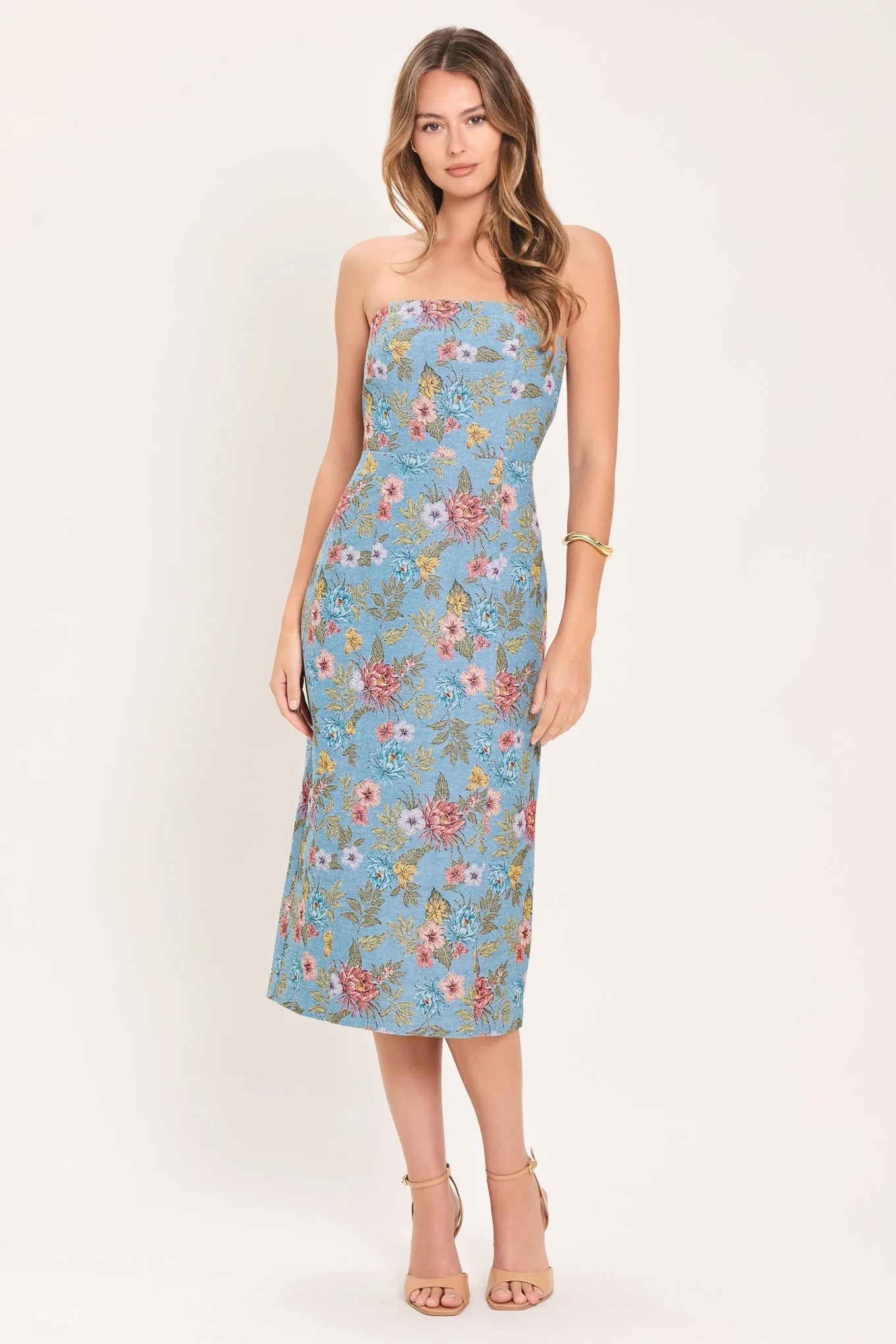 Celestial Garden Jacquard Woven Tube Dress sold by Zulily