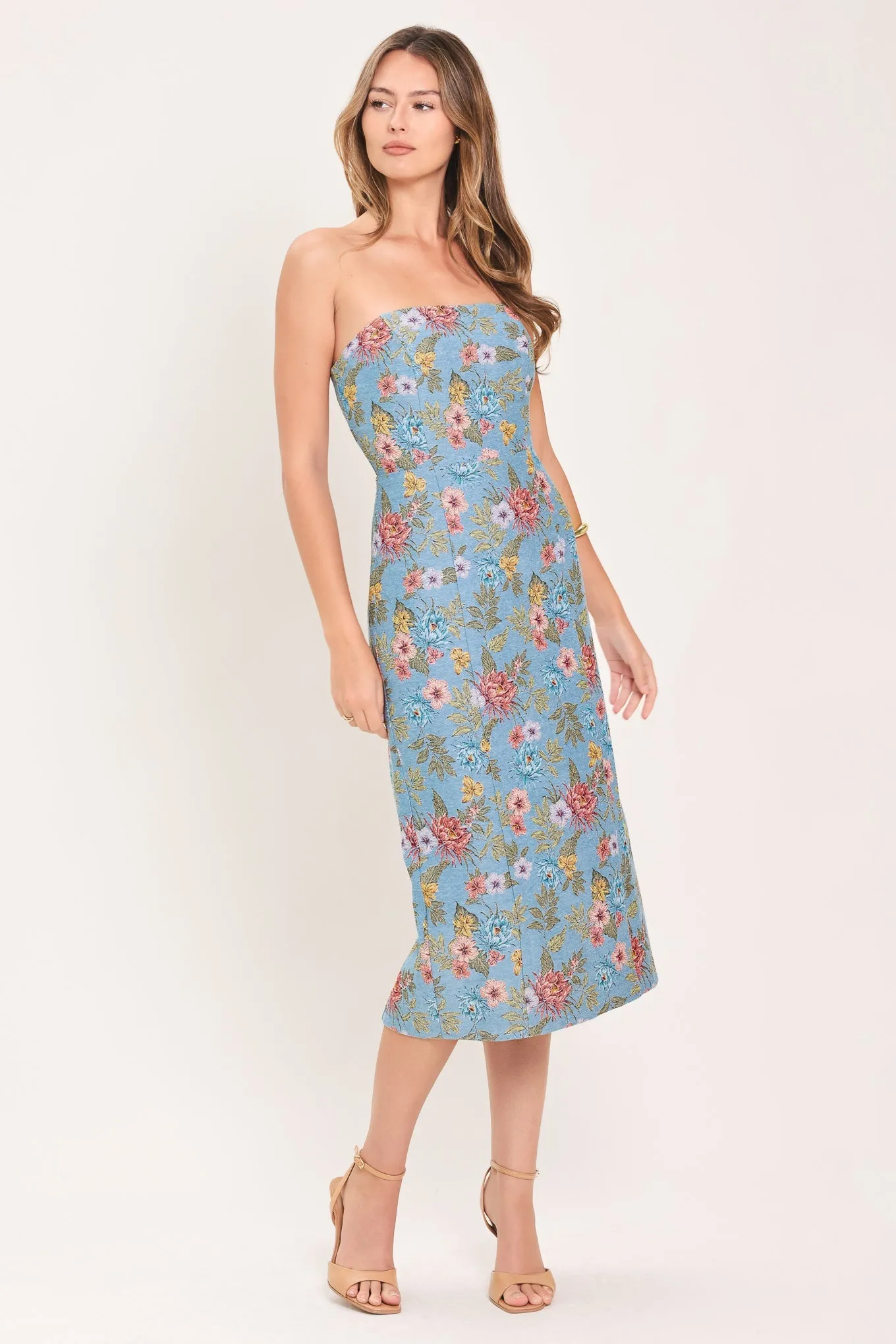 Celestial Garden Jacquard Woven Tube Dress sold by Zulily product image thumbnail 5