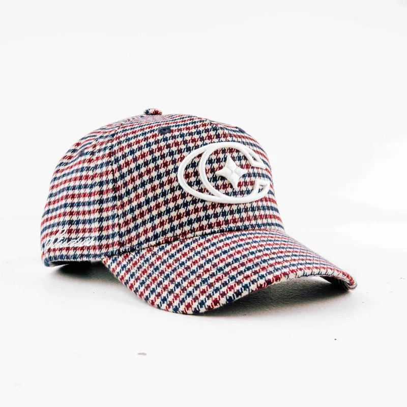 Commons Studios Red Houndstooth Hat made by Zulily