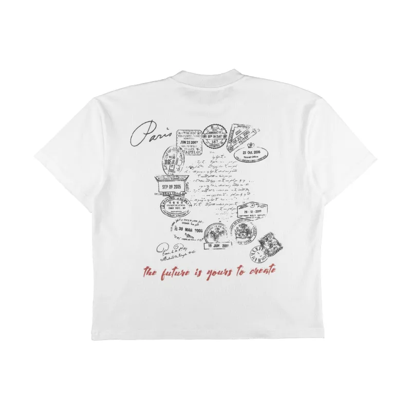 Compliments Future Is Yours White Vintage Shirt made by Zulily