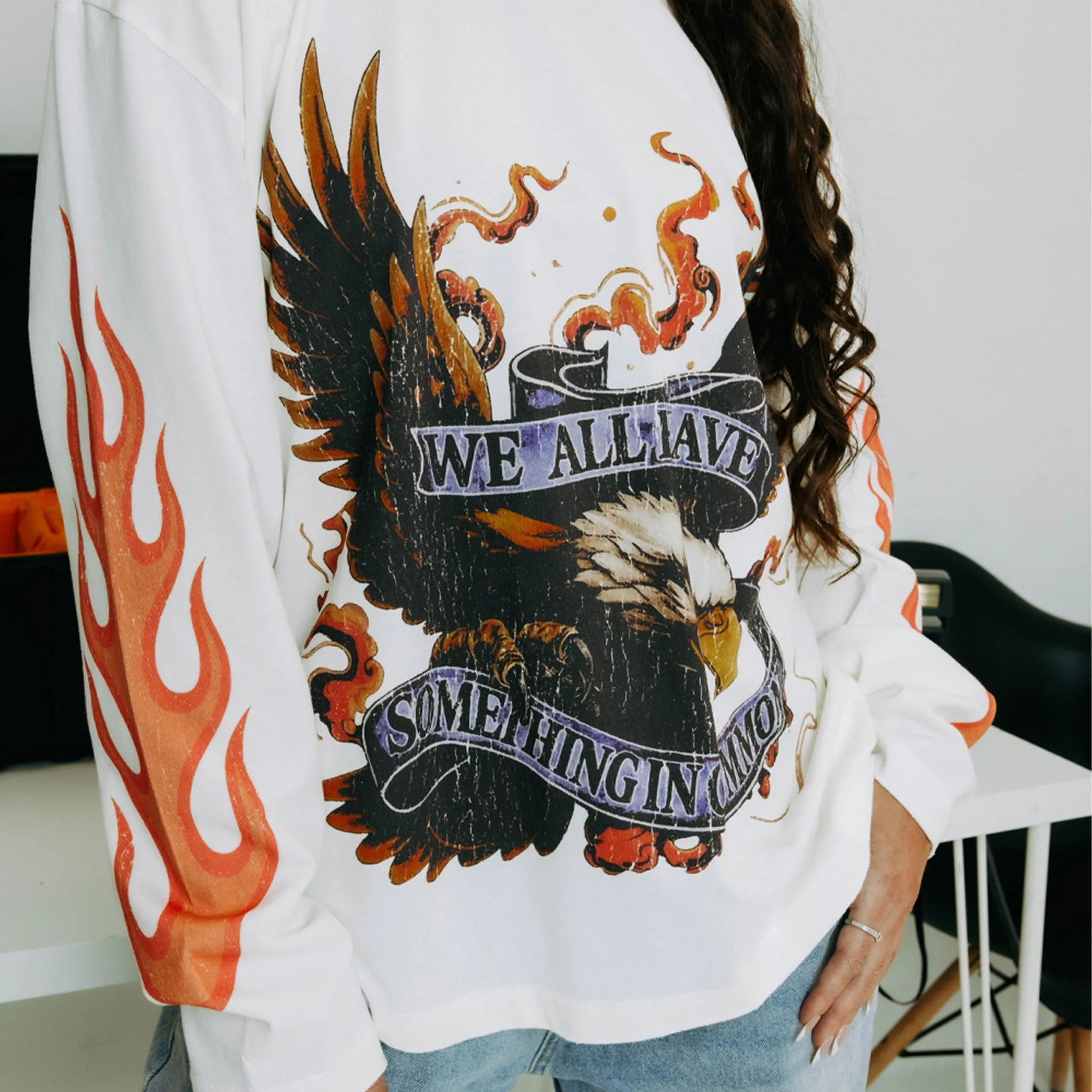 Commons Freedom Long Sleeve Tee White sold by Zulily product image thumbnail 5