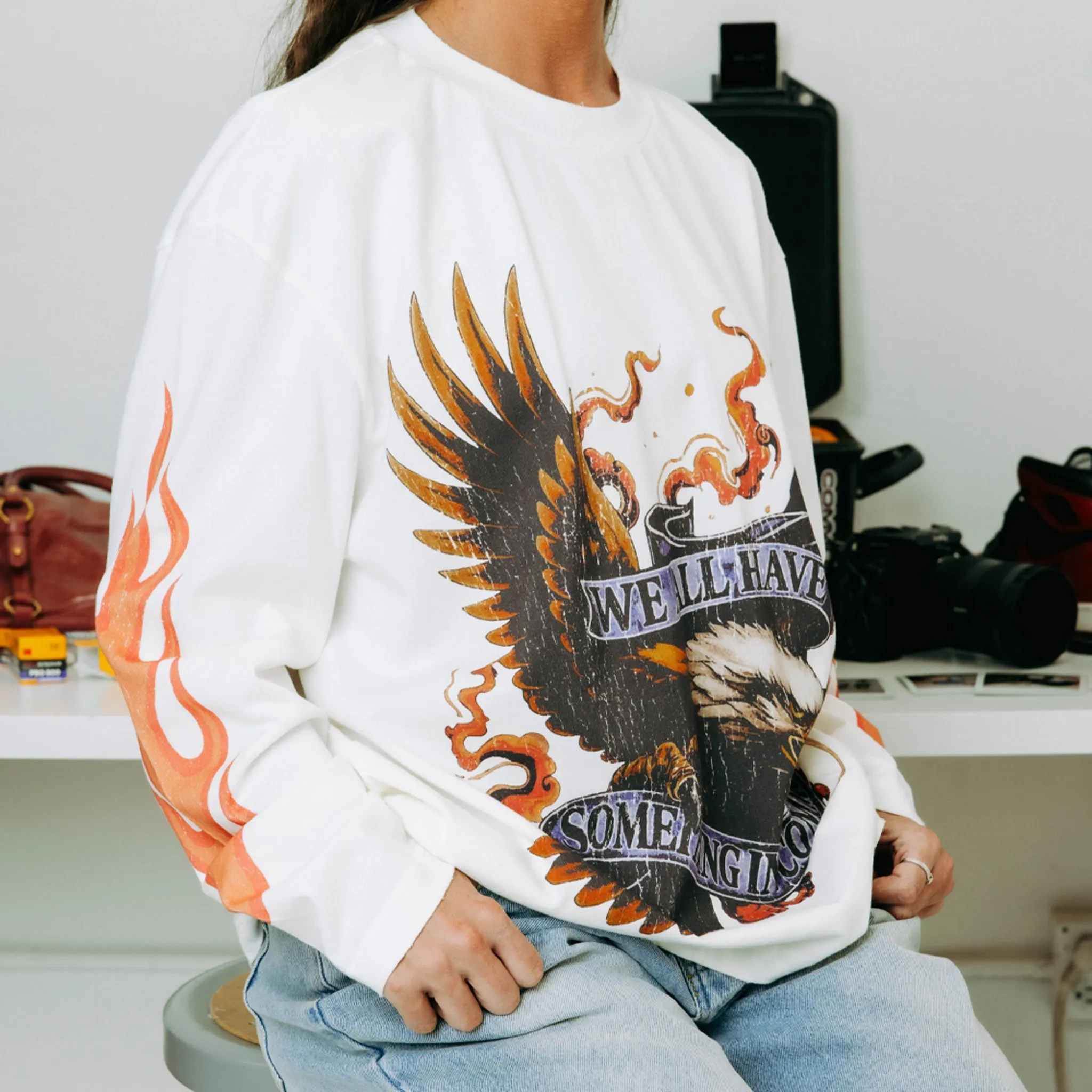 Commons Freedom Long Sleeve Tee White sold by Zulily product image thumbnail 2