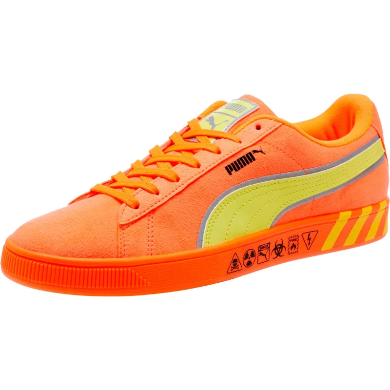Puma Mens Suede Hazard Orange made by Puma