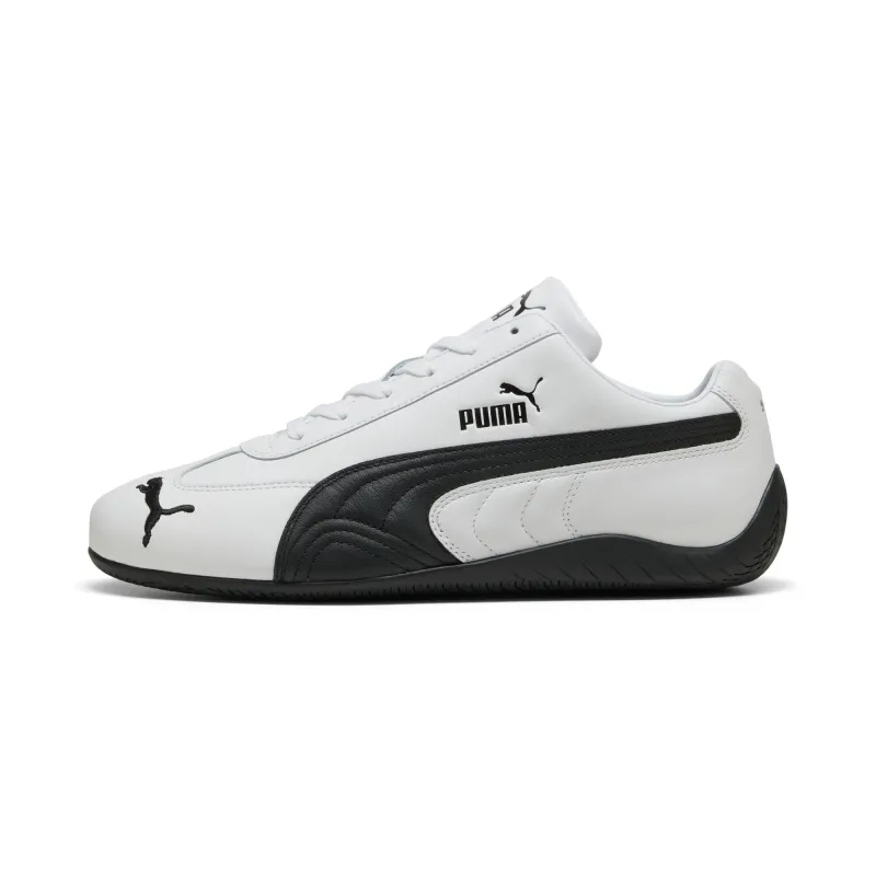 Puma Mens Speedcat Leather White Black made by Puma