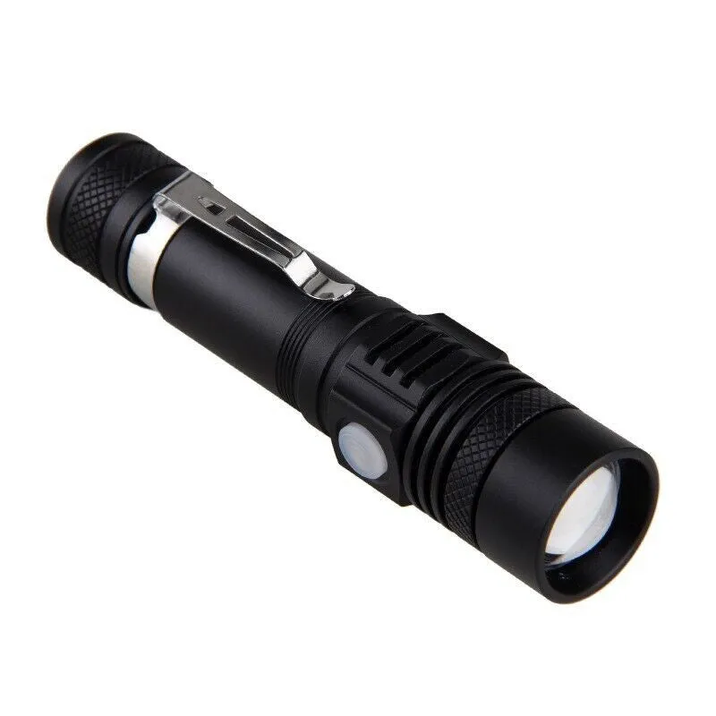 Prime Goods Super Bright 90000LM LED Tactical Flashlight Zoomable with Rechargeable Battery - Black made by Zulily