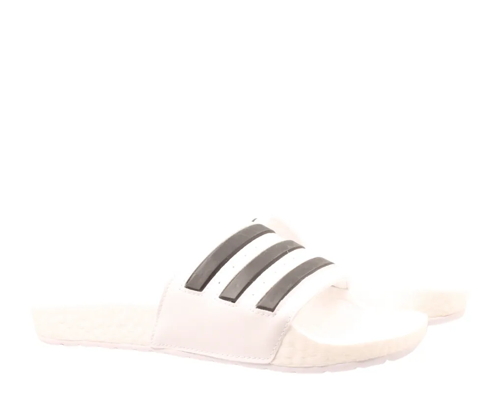 adidas Adilette Boost Slides — White/Black made by Adidas