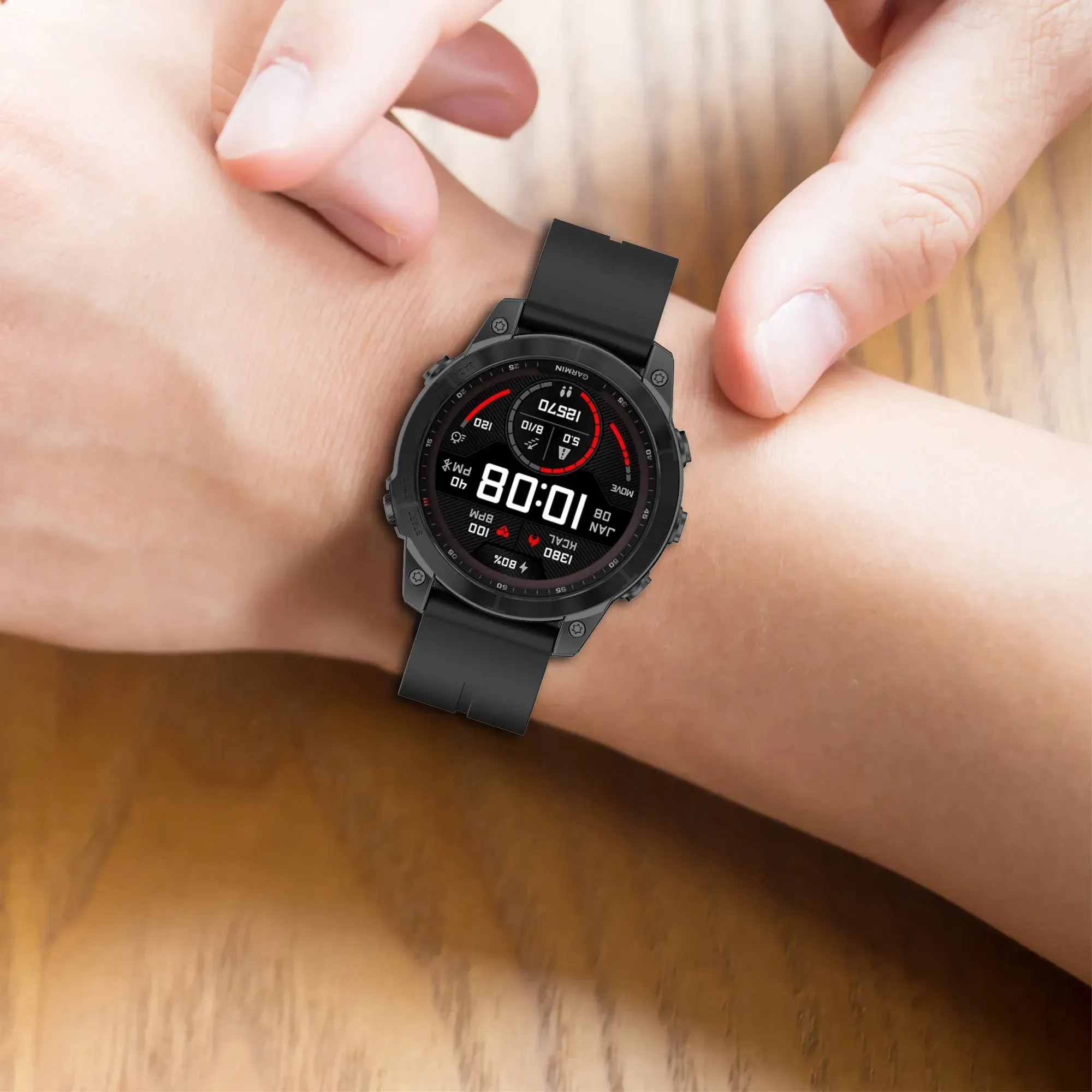 Garmin Silicone Strap - Durable Comfortable Smartwatch Band sold by Zulily product image thumbnail 5
