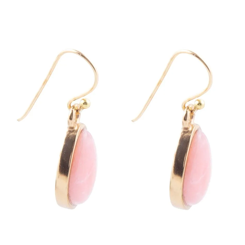 Pink Opal Golden Drop Earrings sold by Zulily product image thumbnail 3
