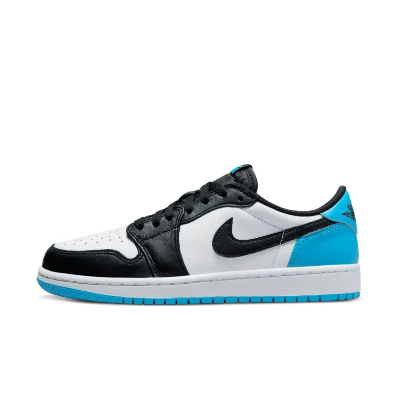Air Jordan Women's Retro 1 Low 'Black Dark Powder Blue' made by Jordan