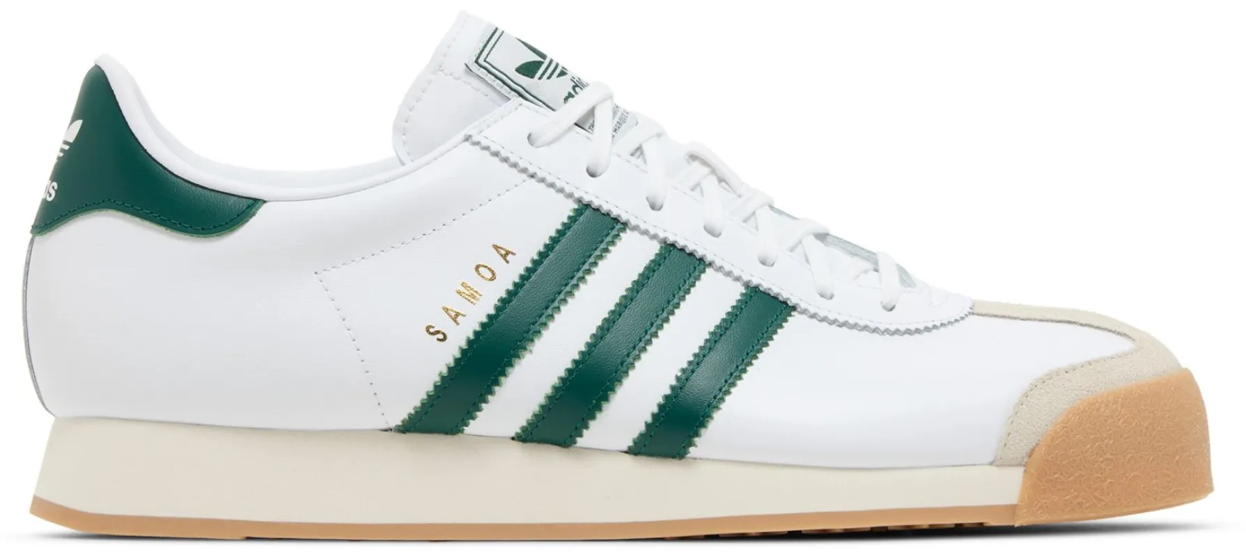 adidas Men's Samoa Sneakers - White/Green/Gold made by Adidas