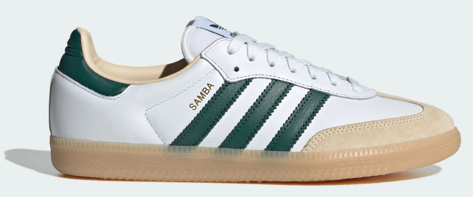 adidas Men's Samba Og 'Cloud White Collegiate Green Gum' made by Adidas