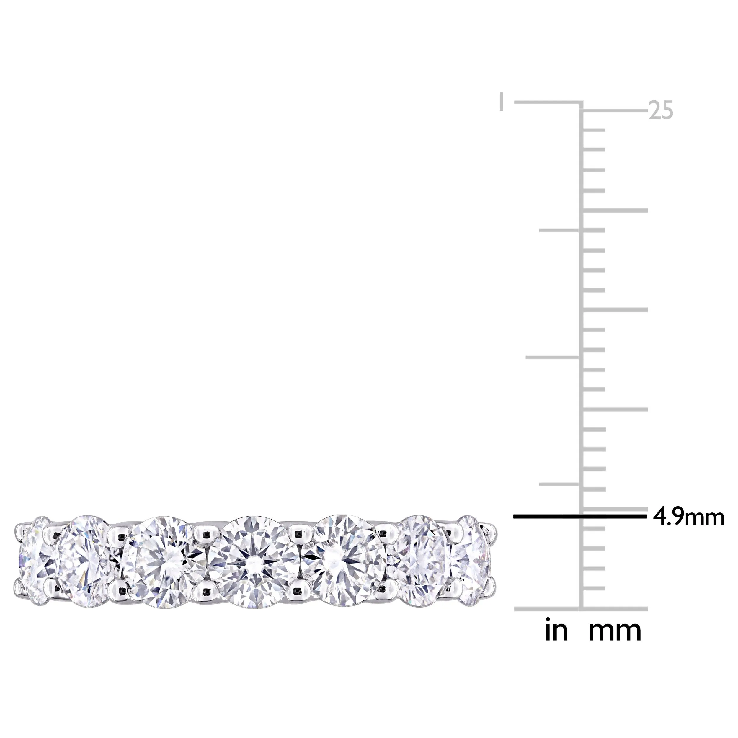 Sofia B. 3 1/2ct DEW White Created Moissanite Semi-Eternity Ring in Sterling Silver sold by Zulily product image thumbnail 4