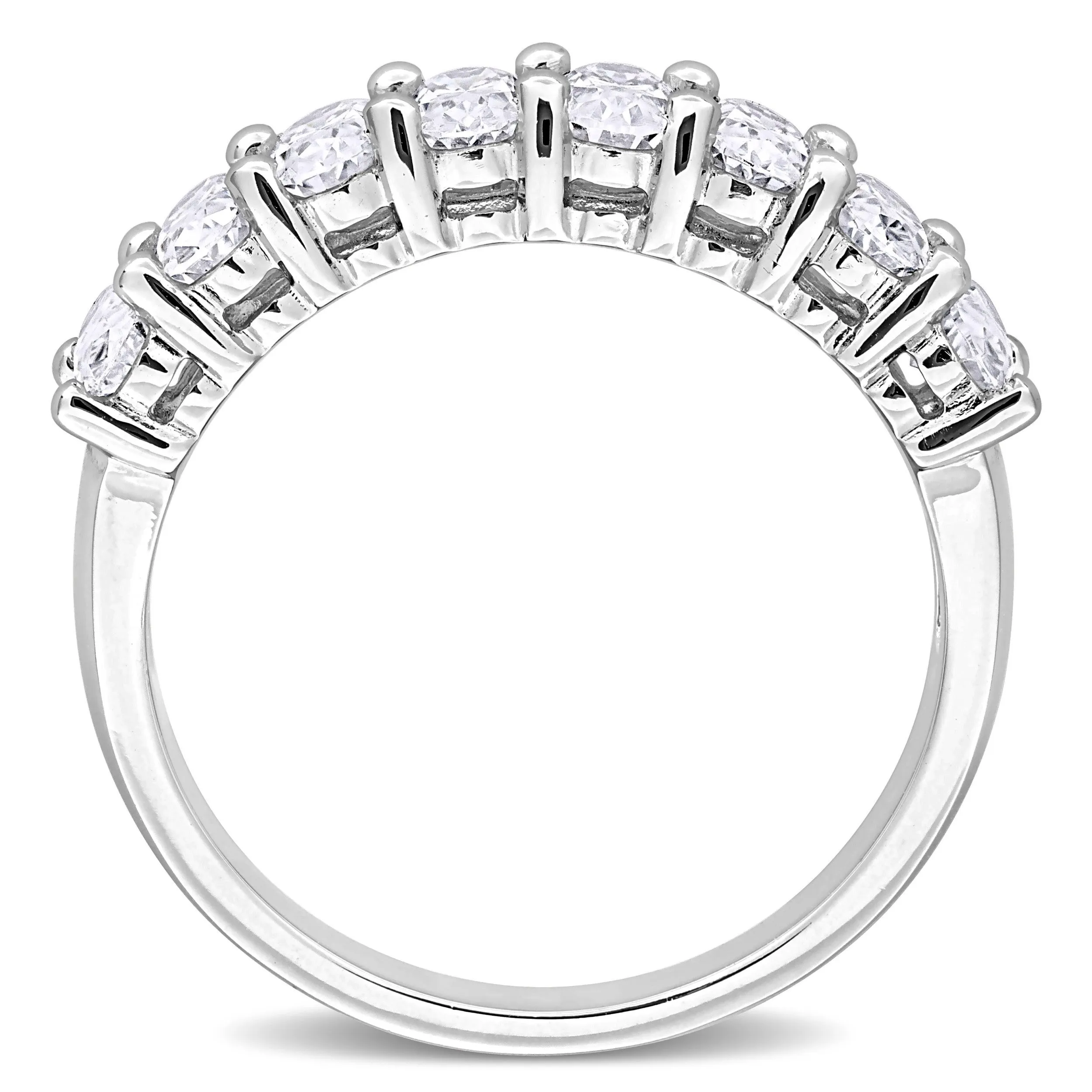 Sofia B. 1 5/8ct TDW Oval-cut Created Moissanite Anniversary Band in Sterling Silver sold by Zulily product image thumbnail 5