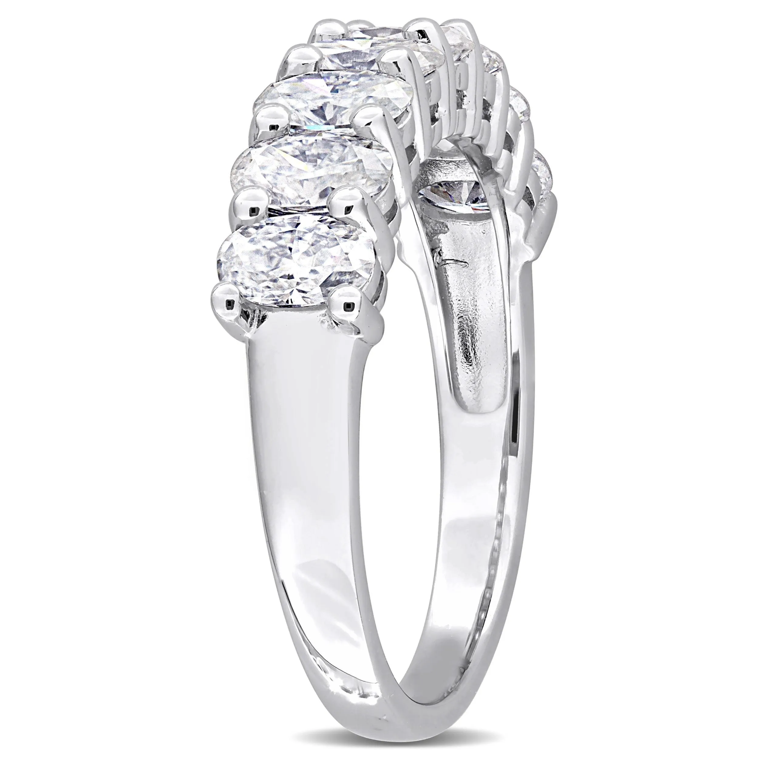 Sofia B. 1 5/8ct TDW Oval-cut Created Moissanite Anniversary Band in Sterling Silver sold by Zulily product image thumbnail 3