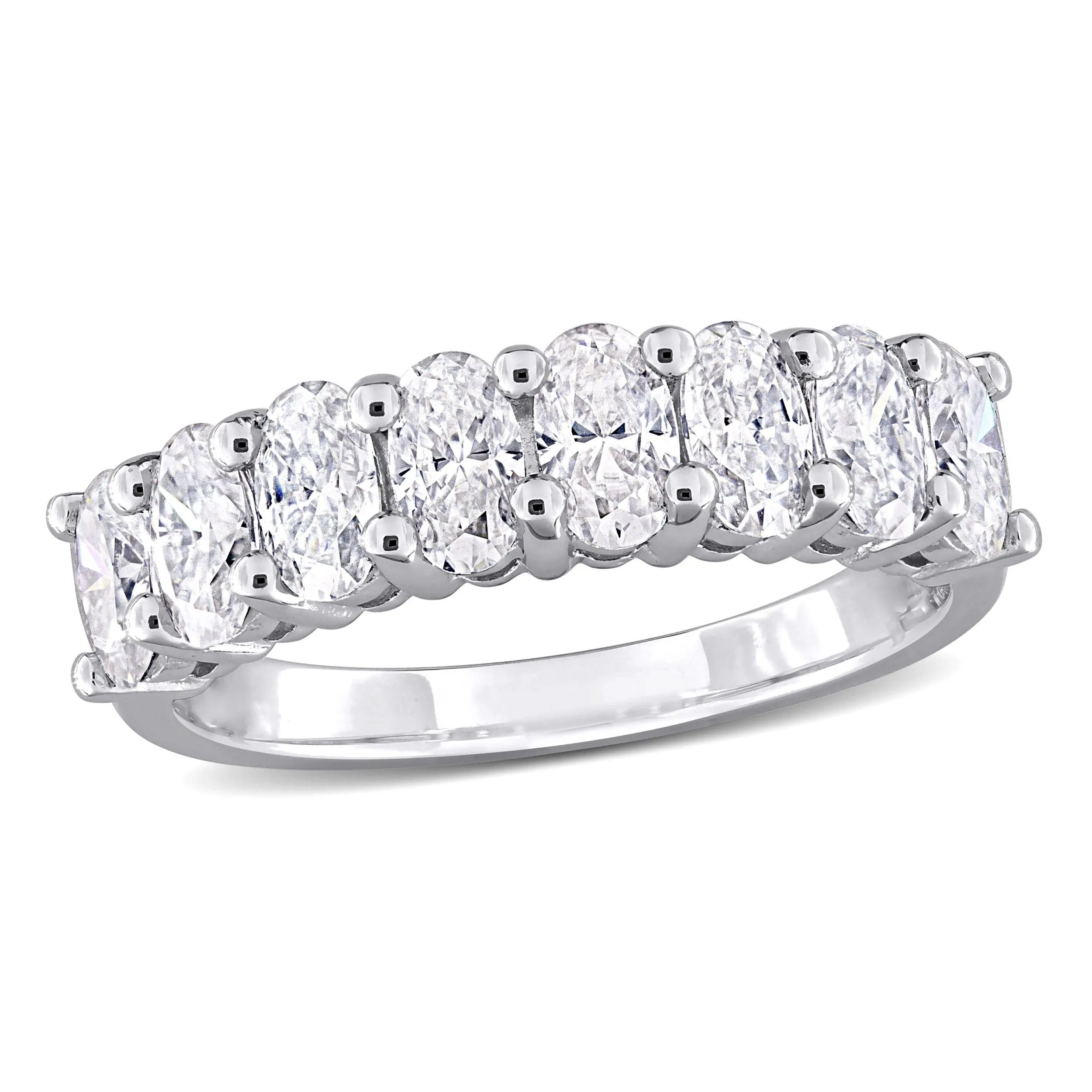 Sofia B. 1 5/8ct TDW Oval-cut Created Moissanite Anniversary Band in Sterling Silver sold by Zulily