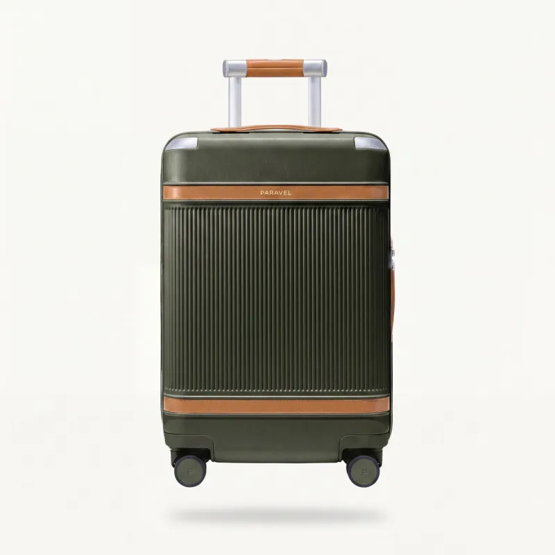 Paravel Aviator Carry-On Plus Spinner Suitcase Safari Green Travel Luggage made by Zulily