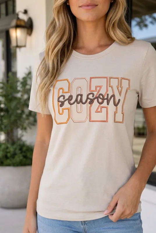 April "Cozy Season" Tee made by Threaded Pear