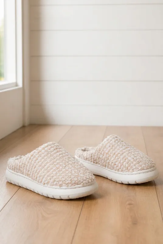Kyla Knitted Warm Homewear Slippers made by Threaded Pear